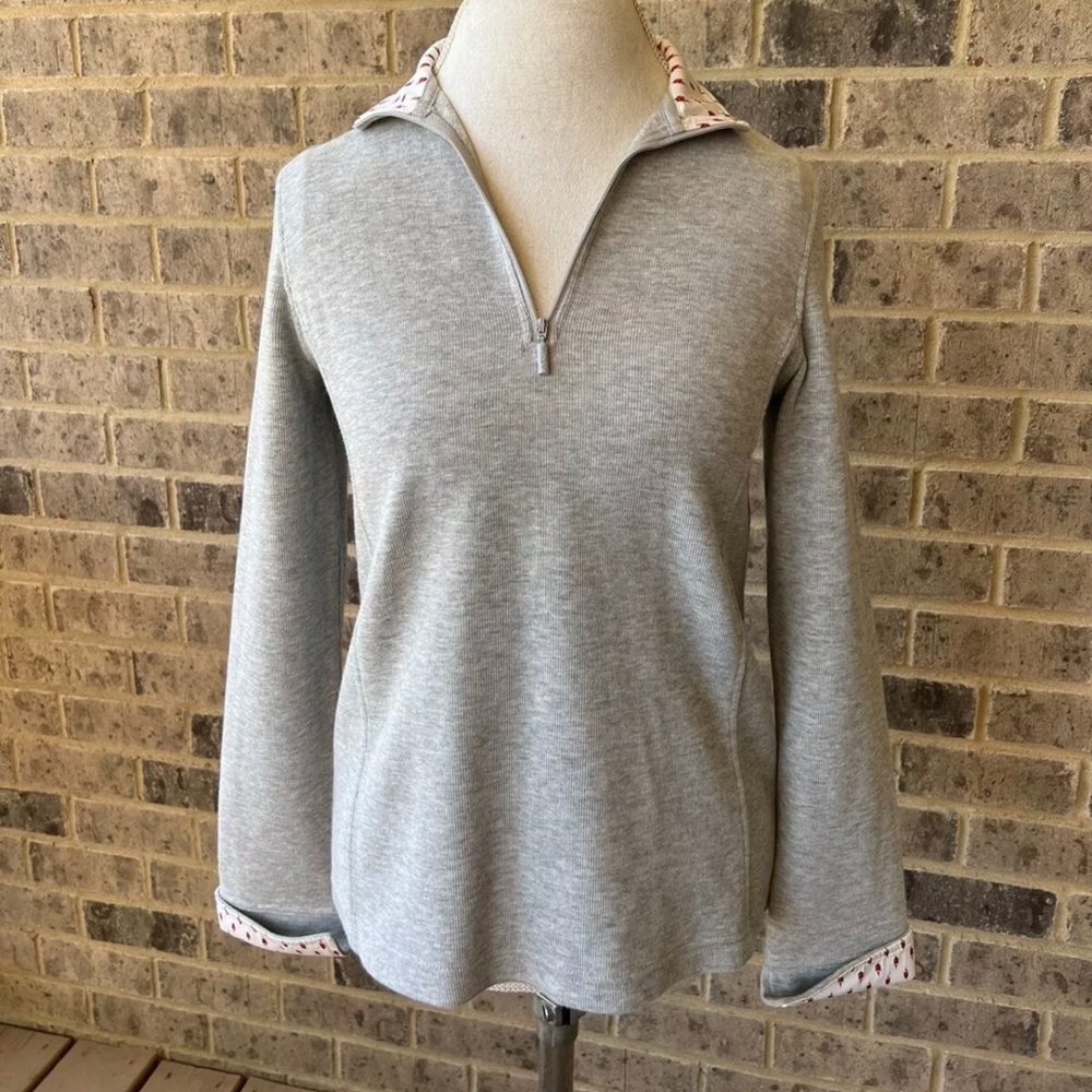 Orvis Womens Gray Pullover